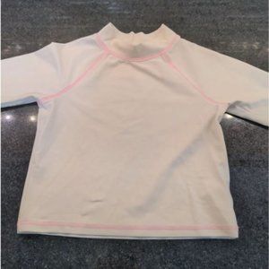Circo swim shirt 4T white pink rash guard top swimming toddler kids baby